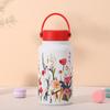 Termo portátil de 650 ml con boca ancha, gran capacidad, color intenso, para estudiantes, con impresión personalizada