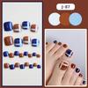 J81-120 uñas de los pies color sólido diamante de imitación para chicas calientes elegantes nacarado usando láminas de uñas láminas de uñas postizas terminadas al por mayor