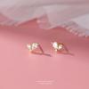Pendientes de plata pura s999, preciosos, para mujer, dulces, sencillos, de moda, de alta calidad, con temperamento de estrella, regalo para pareja, venta al por mayor