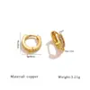 Pendientes de Cobre Chapados en Oro de Moda de Lujo Ligero con Diamantes, Ganchos para Orejas de Alta Gama que Conservan el Color, Accesorios para Pendientes DIY