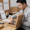 Fábrica de Dongguan feita sob medida, ultra-rígida, ultra-fina, caixa tipo avião K6K, caixa de embalagem de papel kraft de camada dupla para dispositivos digitais e telefones celulares