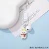 Llavero de cordero de resina lindo de dibujos animados, colgante de cuentas DIY, colgante de muñeca de cordero de peluche lindo estilo libro rojo pequeño