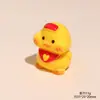 Mini Paisaje Dibujo Animado Pollito Amarillo Estéreo Resina Animal Muñeco Creativo Decoración de Escritorio de Computadora Coche Adornos