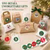 500 adesivos/rolo adesivos de etiqueta de presente com tema de Natal transfronteiriços, etiquetas de embalagem autoadesivas, adesivos de vedação DIY feitos à mão