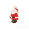 Desenho Animado DIY Papai Noel Gota de Óleo Acessórios de Joias em Liga Série de Natal Chaveiro Transfronteiriço Pingente