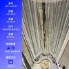 [Personalizado] Araña Colgante Larga para Escalera de Caracol de Villa, Araña Italiana para Escalera, Luz Dorada para Escalera de Doble Altura