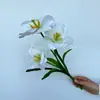 3 tulipanes flores artificiales boda decoración del hogar flores artificiales hotel decoración de apartamento accesorios de fotografía arreglo floral ramo