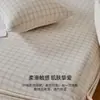 Funda de sábana bajera de algodón puro Clase A, funda de colchón de algodón 100% de una sola pieza, protector de colchón juego de tres piezas
