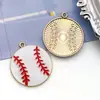 Mistura de 4 Modelos de Pingentes de Bola para Esportes com Gotejamento de Óleo Futebol Vôlei Baseball Pingentes de Liga de Zinco Acessórios para Joias DIY Materiais