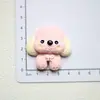 Dibujos Animados Lindos Oso Cachorro Accesorios de Resina Pegamento de Crema DIY Pasador Hecho a Mano Caja de Almacenamiento para Titulares Pegatina para Refrigerador