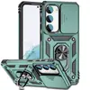 Para capa de celular Samsung S23 janela de empurrar à prova de queda sucção magnética capa de celular suporte invisível capa protetora