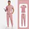 Tamanho Grande Masculino e Feminino Amazon Mais Vendido Temu Doutor Enfermeiro Salão de Beleza Casa de Repouso Uniforme de Enfermeiro Uniforme de Enfermeiro Cor Pura