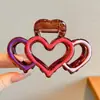 Pinza para el pelo grande y moderna para mujer, elegante y sofisticada, pinza para el pelo exquisita, pinza de tiburón simple para primavera-verano