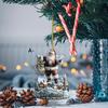Navidad Transfronteriza Papá Noel y Pequeño Muñeco de Nieve Acrílico Llavero Colgante Bolsa Espejo Retrovisor de Coche Listado