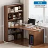 Mesa de Canto Estante de Livros Estante de Livros Mesa Integrada Estudante Casa Escrita Estudo Mesa Quarto Madeira Maciça Mesa de Computador