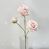 Nuevo Producto Rosa Sol Artificial Arreglo Floral para Salón de Bodas Fila de Flores Pared Romántica de Rosas Decoración de Flores Artificiales Flor de Seda Hecha a Mano