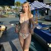 Bikini Nuevo 2026 Traje de Baño de Dos Piezas Floral Sexy para Busto Pequeño Push-Up con Varillas Estilizador Estampado