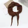 Novo Cachecol Triangular de Tricô de Lã Outono e Inverno Feminino Coreia do Sul Portão Leste Cor Sólida Quente Xale Decorativo