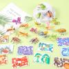 Puzzle de Insectos y Animales de Espuma Estéreo Ensamblado DIY Hecho a Mano Juguete para Niños de Jardín de Infancia Premios Práctico para Estudiantes de Primaria