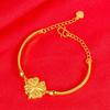 Collar con colgante de trébol de cuatro hojas de moda japonesa y coreana al por mayor, anillo, pulsera, juego de joyas, colgante de anillo de trébol de la suerte
