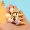Nuevos accesorios de resina para helado de simulación, venta al por mayor, accesorios para pinzas para el cabello con gel de crema, material para llaveros, accesorios para hebillas de zapatos