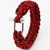 Pulseira de Paracord Salva-Vidas para Uso Externo Multifuncional Camping Paracord de Sete Fios Corda Trançada de Nylon Mosquetão Pulseira de Sobrevivência