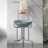 Suporte Simples para Lavatório Suporte para Lavatório de Aço Inoxidável De Chão Doméstico Rural Antigo Suporte para Lavatório De Chão