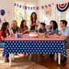 Amazon Mantel de Mesa Temático del Día de la Independencia Americana Azul Decoración Desechable Pe Fiesta Mantel de Plástico para Mesa