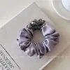 Scrunchie Pequeno de Cetim de Alta Qualidade Estilo Francês, Simples e Elegante, Elástico de Cabelo de Alta Elasticidade para Coques e Rabos de Cavalo