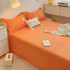 Funda de almohada gratis, Sábana de cama de moda estilo Ins, Pieza única para dormitorio de estudiante, Cama individual/doble, Tela cepillada amigable con la piel, Juego de tres piezas