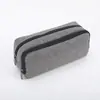 Popular Bolsa de Lápices de Tela Oxford de Gran Capacidad para Estudiantes de Amazon, Doble Capa con Cremallera, Bolsa para Papelería, Caja de Papelería Simple Ins