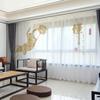 Cortina de estilo chino para toda la casa, nuevo estilo chino, complejo Jiangnan, arquitectura clásica de Huizhou, sala de estar, villa, pantalla de ventana con sombreado