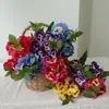 Ramo de Flores Artificiales Realistas de Alta Gama, Pensamientos, Phalaenopsis, Flores Falsas para Decoración de Paisajismo, Adornos y Accesorios de Amazon, Transfronterizo
