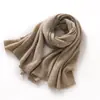 Suéter de cachemira 2026 Otoño/Invierno Nueva Ropa para Mujer Bufanda Cálida Engrosada Moda Diseño Plano Cuello de punto Bufanda