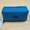 Bolsa de maquillaje de cuero PU con patrón de rombos, neceser, todo tipo de bolsas, logo personalizado, comercio nacional e internacional OEM, procesamiento de marca privada