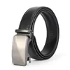 Cinturón para Hombre de Aleación de Zinc con Hebilla Automática, Cinturón de Hombre, Cinturón de Piel de Vaca de Dos Capas, Exquisito Cinturón de Pantalón de Acero Imitación