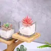 Estante de Flores para Interiores Estante de Flores de Piso de Tronco Madera Maciza Balcón Sala de Estar Escalera Estante de Almacenamiento Maceta Estante de Flores Bambú y Madera