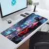 Juego Cyberpunk Tecnología Futurista Alfombrilla de Ratón Súper Grande Tecnología de Gaming E-Sports Alfombrilla de Oficina Extra Grande Borde Antideslizante con Bloqueo