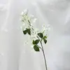 Arreglo Floral de Flor Única de Rama Grande Artificial de Buganvilla Decoración Adornos para Sala de Estar Flores de Plástico Florales Escenario de Centro Comercial Flores Artificiales Falsas