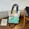 Bolso de Mano para Estudiante de Tutoría de Vacaciones para Mujeres de Secundaria y Preparatoria Gran Capacidad Bolsa para Libros Nuevo Estilo Bolso Cruzado de Salida de un Solo Hombro