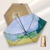 Pintura al Óleo Ultraligero Plano 40% de descuento Paraguas Protección Solar Paraguas Solar UV Para Sol o Lluvia Doble Uso Plegable Compacto y Conveniente Paraguas Parasol