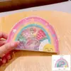 Set de dibujos animados para niños con cuentas, collar de niña, pulsera, rompecabezas, material para joyería DIY hecho a mano, bolsa, juguete, caja de regalo