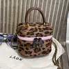 Bolso de hombro de moda para otoño 2026, bolso cruzado versátil con cadena y estampado de leopardo, bolso de mano para mujer, mini clutch