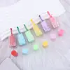 Frasco de Esmalte Fofo Iluminador Frasco de Cabeça Única Pote Curto Caneta de Batom Frasco de Batom de Quatro Cantos Caneta de Areia Movediça