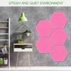 Nova placa de isolamento acústico hexagonal decoração de parede material criativo 3D fundo retardador de chama placa de feltro de absorção de som