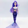 Ropa de vestir Barbie de 30 cm, vestido de sirena con lentejuelas de 11 pulgadas, falda de cola de pez, accesorios para muñecas al por mayor, accesorios