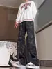 Jeans de Trabajo Camuflados para Hombre, Nuevo Estilo de Moda, Versátiles de Calle Estilo Retro Americano, Pantalones Largos Ajustados Cool y Cómodos