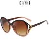 Venta directa de fábrica 2574 elegantes gafas de sol de plástico con montura negra, gafas de sol con protección UV para mujeres europeas y americanas.