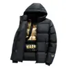 Quick Hand Live Explosions Com Capuz Casual Médio Comprimento Algodão Roupas Masculinas Inverno Grafeno plus size Engrossado Solto Jaqueta