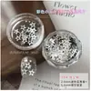 Decorações de Nail Art com Lantejoulas de Pentagrama Super Brilhantes Preto Branco Rosa Azul Vermelho Rosa Lantejoulas de Estrela Adesivos de Unha Wearable DIY